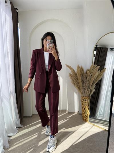 Boyfit Business Takım Bordo