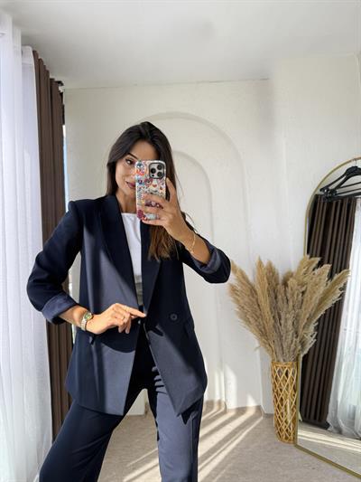 Boyfit Business Takım Lacivert