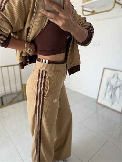 Kadife 3 lü Takım Camel