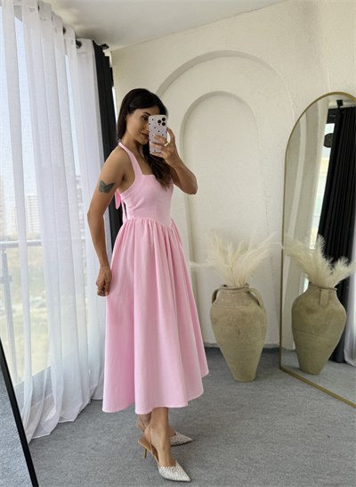 Lora Elbise Pembe