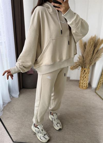 Marka Model Eşofman Takım Bej 
