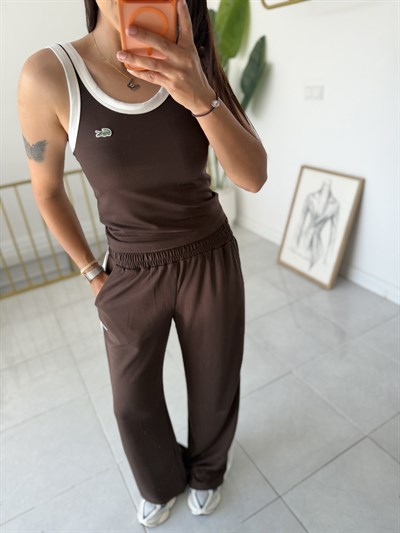 Marka Model Eşofman Takım Kahverengi 