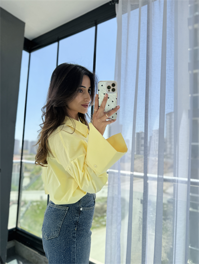 Marka Model Poplin Gömlek Sarı