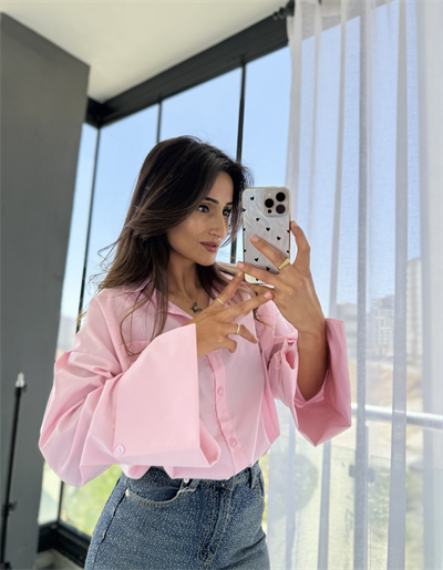 Marka Model Poplin Gömlek Tozpembe