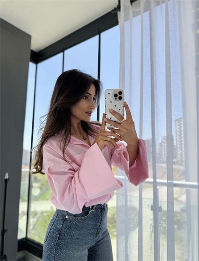 Marka Model Poplin Gömlek Tozpembe