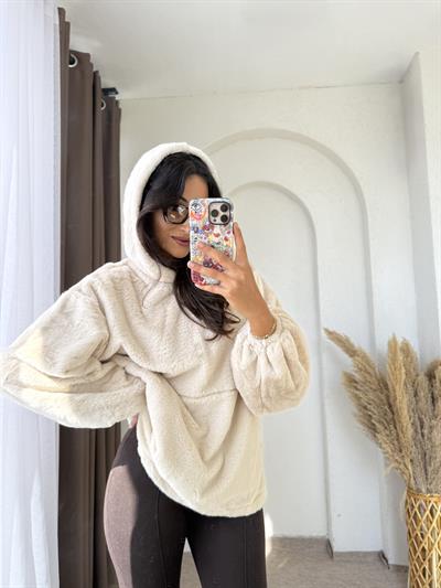 Massimo Peluş Sweat Krem