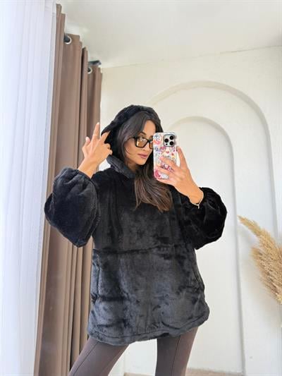 Massimo Peluş Sweat Siyah