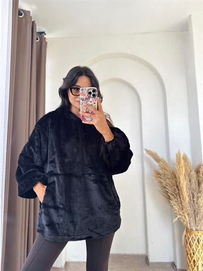 Massimo Peluş Sweat Siyah