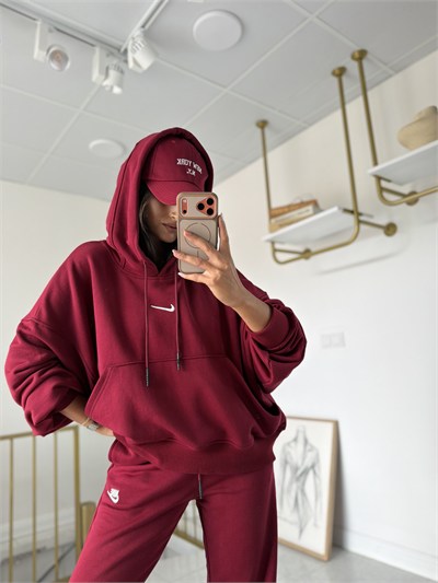 Nora Oversize Takım Bordo