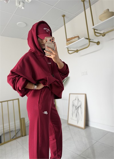 Nora Oversize Takım Bordo
