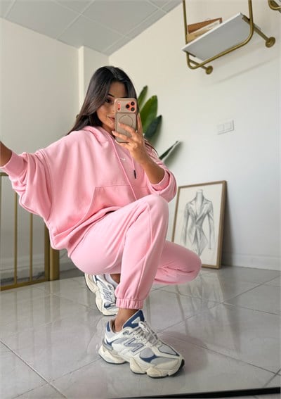 Nora Oversize Takım Tozpembe