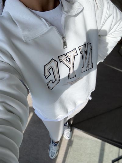 Nyc Sweatshirt Beyaz