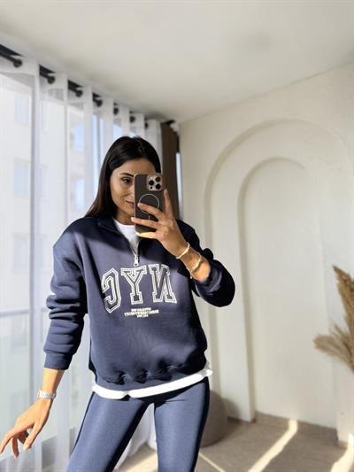 Nyc Sweatshirt Lacivert 