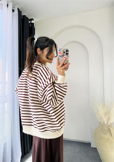 Oversize Sweatshırt Bordo