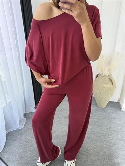 Oysho Kayıkyaka Takım Bordo