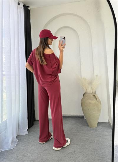 Oysho Kayıkyaka Takım Bordo