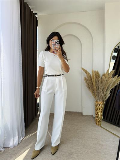 Premium Beyaz Palazzo