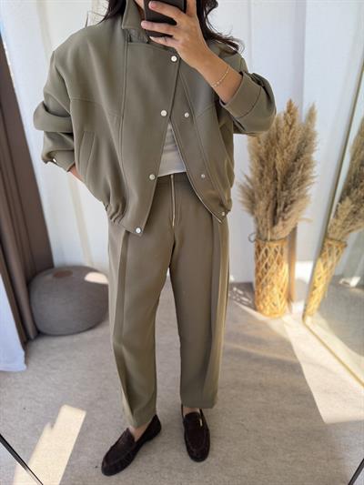Premium Bomber Takım Haki