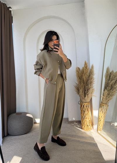 Premium Bomber Takım Haki