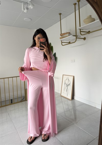 Sole 3 lü Takım Pembe