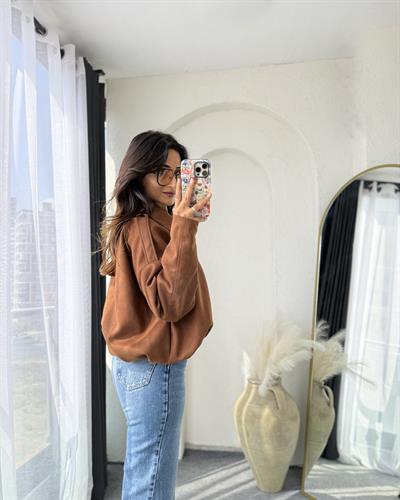 Süet Bomber Ceket Camel