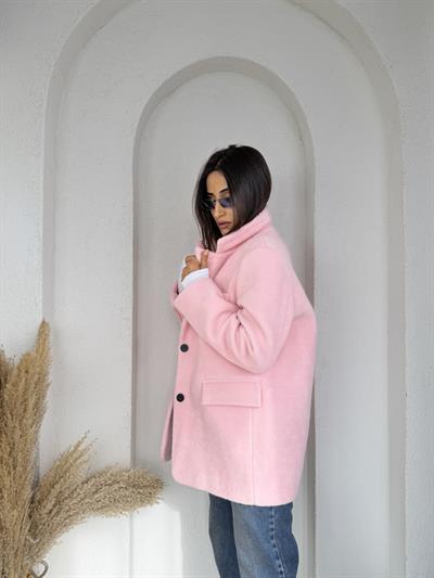 Tozpembe Oversize Kaşe Kaban