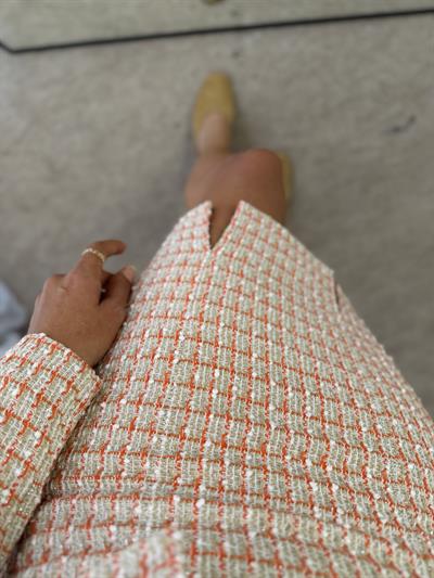 Tüvit Elbise Blazer Takım Oranje