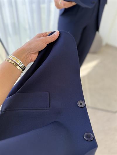 Zara Model Vatkalı Yelek Takım Lacivert 