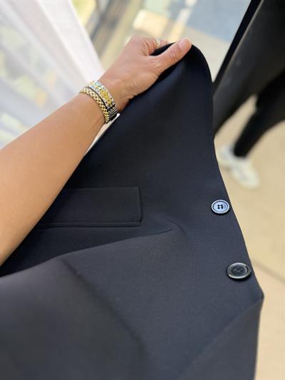 Zara Model Vatkalı Yelek Takım Siyah