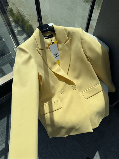Zara Oversize Blazer Sarı