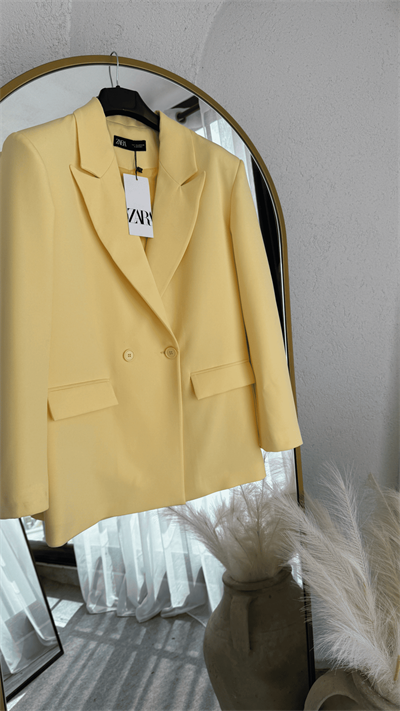 Zara Oversize Blazer Sarı
