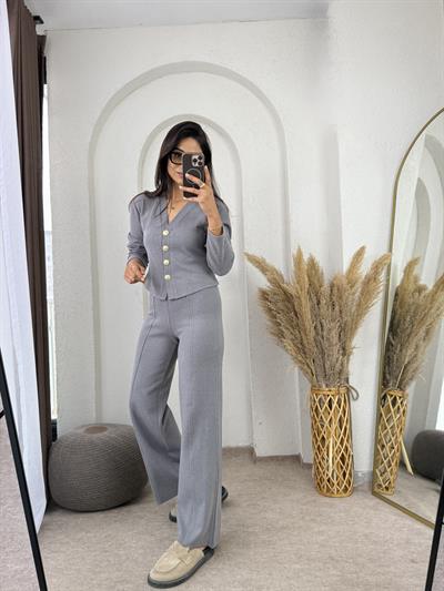Zara Selanik Takım Gri