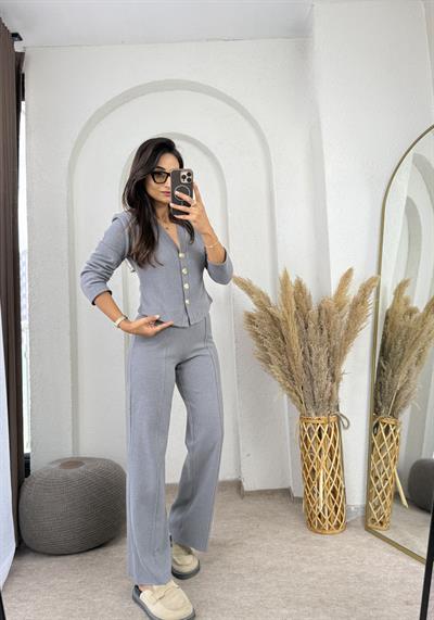 Zara Selanik Takım Gri