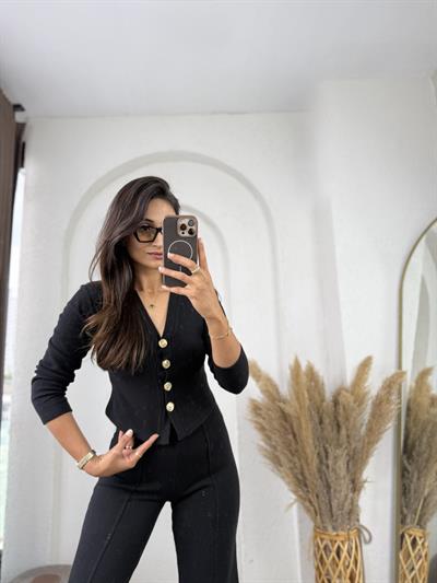 Zara Selanik Takım Siyah