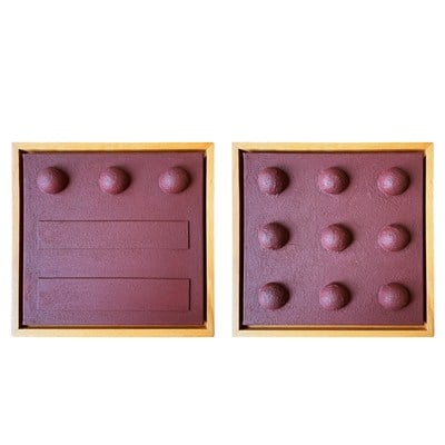 Dots-Lines Tablo Seti (Bordo)