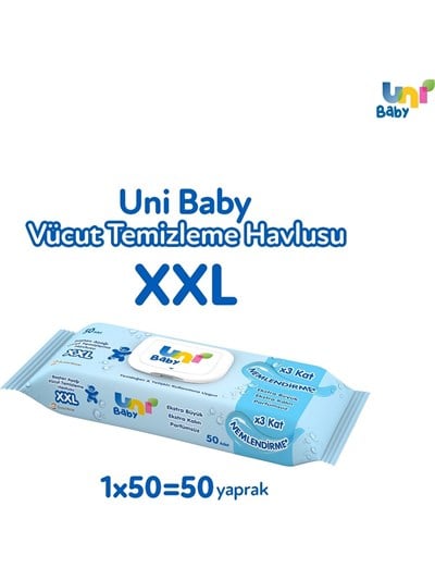 Uni Baby Vücut Temizleme Havlusu 50 li