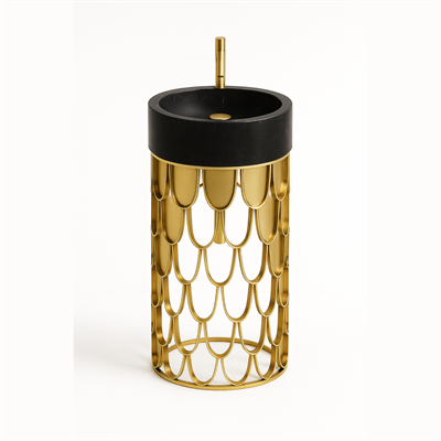 AUREA SCALE — Brass & Marble Basin