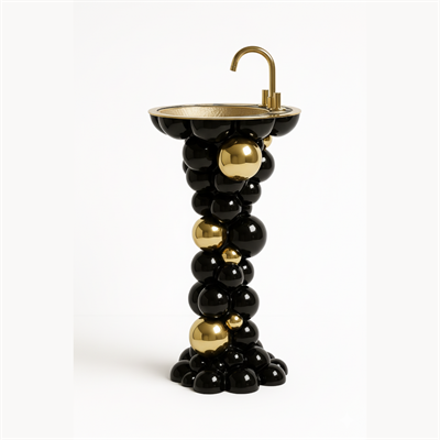 ORBIS NOIRE — Sculptural Marble Basin