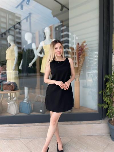 fermuar detaylı elbise