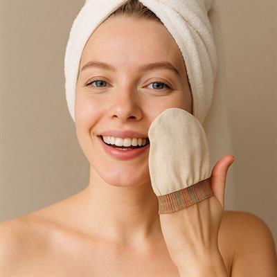 Doğal İpek Yüz Kesesi - Peeling Eldiveni