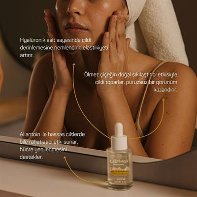 Ölmez Çiçek - Hyalüronik Asit ve Allantoin içerikli Gözenek Sıkılaştırıcı Serum 
