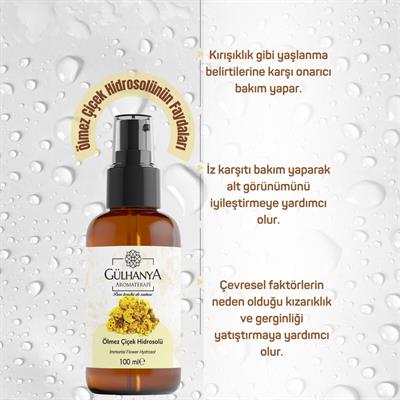 Ölmez Çiçek Hidrosolü 100ml - Ölmez Çiçek Suyu Kırışıklık Karşıtı Tonik