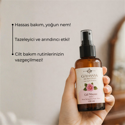 Gül Mayası 100ml (Yoğun Gül Yağlı Gül Suyu Sıkılaştırıcı, Aydınlatıcı ve Arındırıcı Tonik)