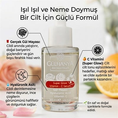 Gül Mayası ve C Vitamini içerikli Aydınlatıcı - Leke Karşıtı Serum