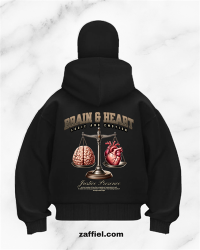 BREAN HEART MASKELİ ZİP HOODİE 