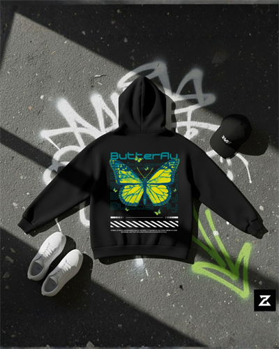 BUTTERFLY BASKILI REGULAR UNİSEX SWEATSHİRT