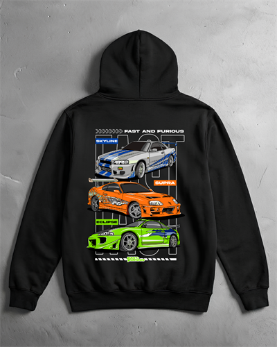 Fast And Furıous Araba Serisi Sweatshirt