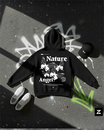 NATURE ANGEL BASKILI REGULAR UNİSEX SWEATSHİRT