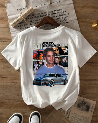 Paul Walker Oversize T-Shirt ( Beyaz )