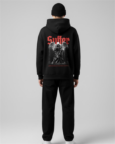 SUFFER BASKILI REGULAR UNİSEX SWEATSHİRT